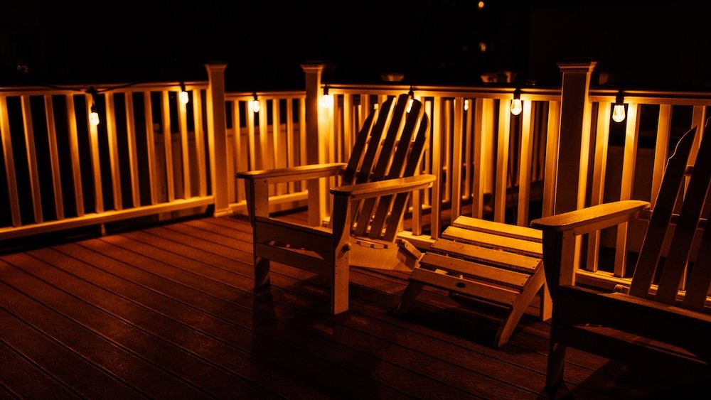 Deck with lights 