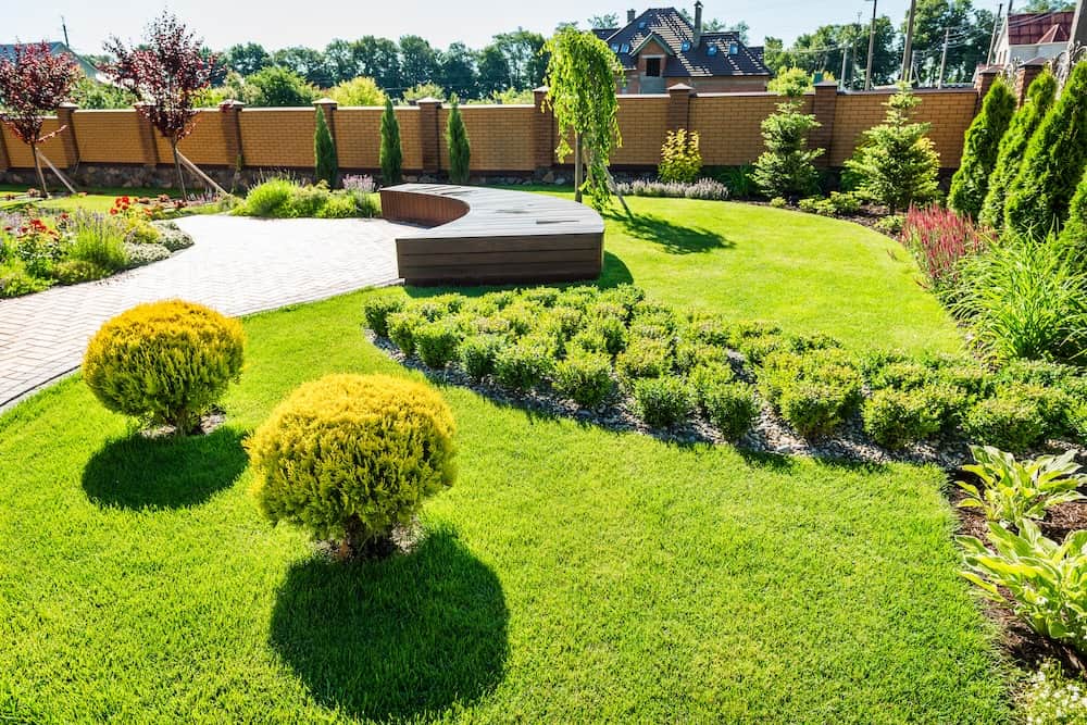 beautiful landscaping with beautiful plants and flowers