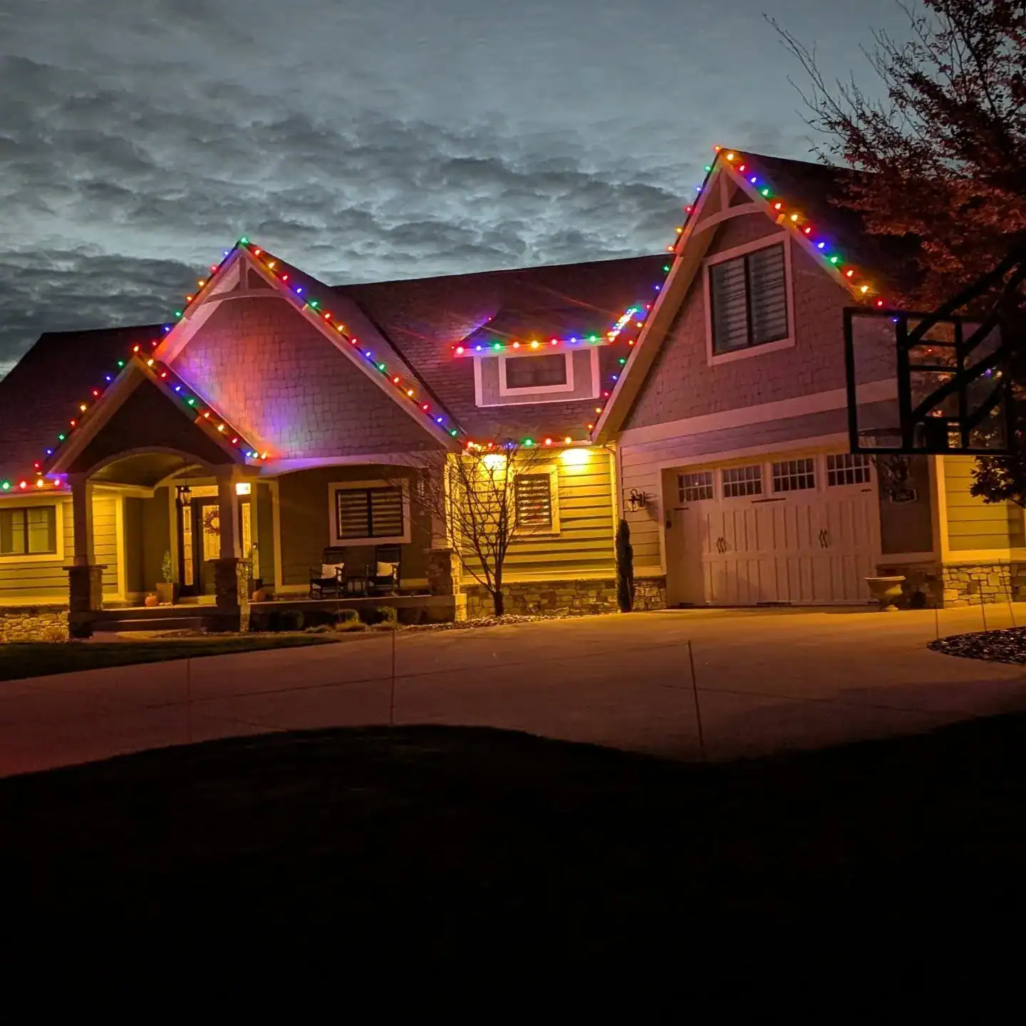 Christmas Lights by Torchwood Landscaping Grand Rapids